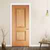 arnhem 2 panel oak door prefinished