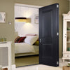 Two Folding Doors & Frame Kit - Arnhem 2 Panel Black Primed 2+0 - Unfinished