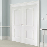 Arnhem 2 Panel Door Pair - White Primed