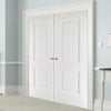 Arnhem 2 Panel Door Pair - White Primed