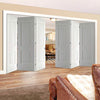 Six Folding Doors & Frame Kit - Arnhem 2 Panel 3+3 - White Primed