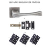 Forme Artemide Designer Lever on Minimal Square Rose - Urban Graphite Handle Pack