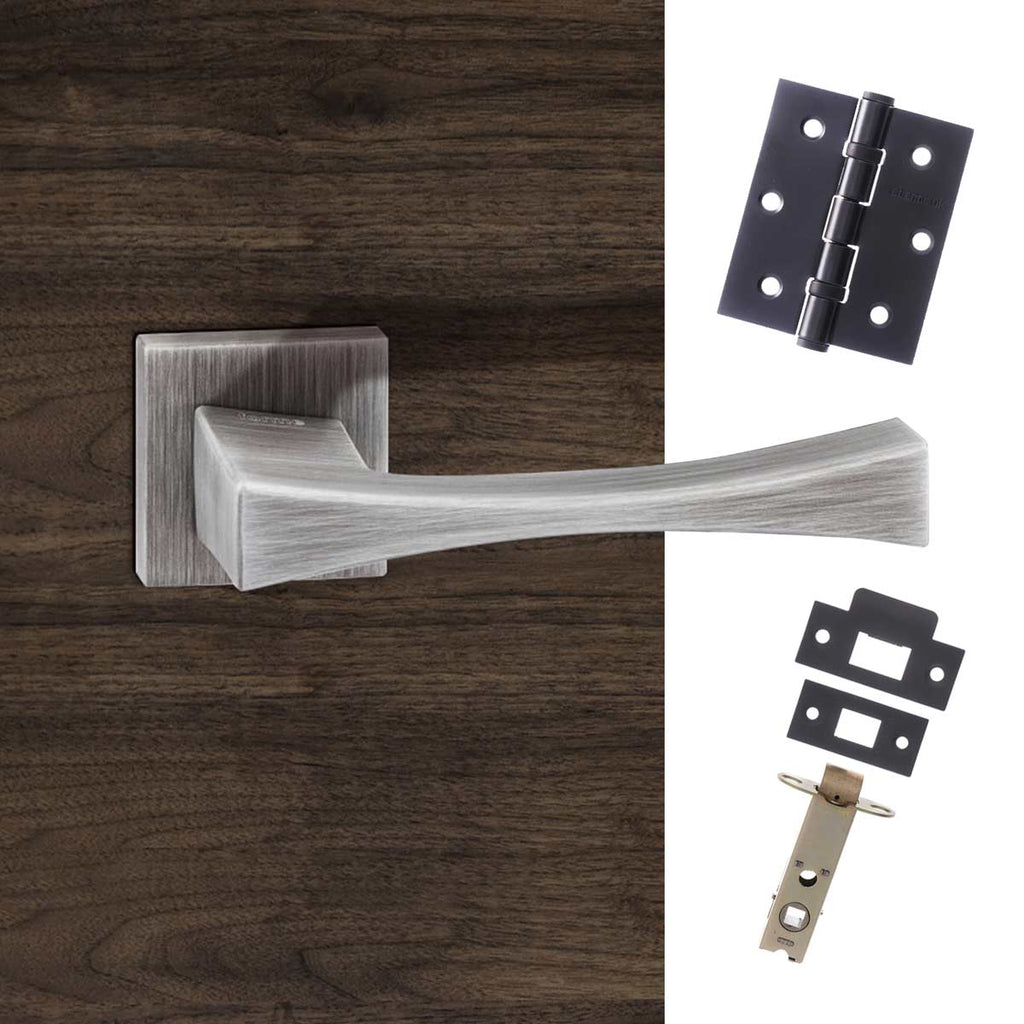 Forme Artemide Designer Lever on Minimal Square Rose - Urban Graphite Handle Pack