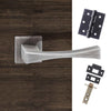 Forme Artemide Designer Lever on Minimal Square Rose - Urban Graphite Handle Pack