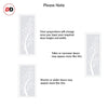 Eco-Urban Artisan Double Evokit Pocket Door - Blooming Tree 6mm Obscure Glass - Clear Printed Design - Colour & Size Options