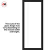 Eco-Urban Artisan® Single Evokit Pocket Door - Gogar 6mm Obscure Glass - Clear Printed Design - Colour & Size Options