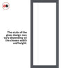 Eco-Urban Artisan® Single Absolute Evokit Pocket Door - Gogar 6mm Obscure Glass - Obscure Printed Design - Colour & Size Options