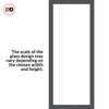 Eco-Urban Artisan® Single Evokit Pocket Door - Gogar 6mm Obscure Glass - Obscure Printed Design - Colour & Size Options