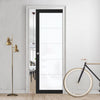 Eco-Urban Artisan® Single Evokit Pocket Door - Gullane 6mm Obscure Glass - Obscure Printed Design - Colour & Size Options