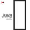 Eco-Urban Artisan® Single Evokit Pocket Door - Juniper 6mm Clear Glass - Obscure Printed Design - Colour & Size Options