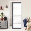 Eco-Urban Artisan Single Evokit Pocket Door - Lauder 6mm Obscure Glass - Clear Printed Design - Colour & Size Options