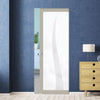 Eco-Urban Artisan Single Absolute Evokit Pocket Door - Roslin 6mm Obscure Glass - Obscure Printed Design - Colour & Size Options