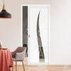 Eco-Urban Artisan® Single Evokit Pocket Door - Roslin 6mm Obscure Glass - Clear Printed Design - Colour & Size Options