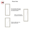 Eco-Urban Artisan® Single Absolute Evokit Pocket Door - Stenton 6mm Obscure Glass - Clear Printed Design - Colour & Size Options
