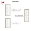 Eco-Urban Artisan® Single Evokit Pocket Door - Union Jack Flag 6mm Obscure Glass - Obscure Printed Design - Colour & Size Options