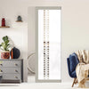 Eco-Urban Artisan® Single Absolute Evokit Pocket Door - Winton 6mm Obscure Glass - Clear Printed Design - Colour & Size Options