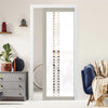 Eco-Urban Artisan Single Evokit Pocket Door - Winton 6mm Obscure Glass - Clear Printed Design - Colour & Size Options