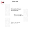 Eco-Urban Artisan® Single Absolute Evokit Pocket Door - Zebra Animal Print 6mm Obscure Glass - Obscure Printed Design - Colour & Size Options