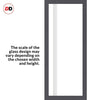 Eco-Urban Artisan® Single Evokit Pocket Door - Juniper 6mm Obscure Glass - Obscure Printed Design - Colour & Size Options