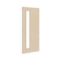 Bespoke Fire Door - Flush American Ash Veneer - 30 Minute Fire Rated - Clear Glass - 06 - Prefinished
