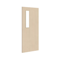 Bespoke Fire Door - Flush American Ash Veneer - 30 Minute Fire Rated - Clear Glass - 08 - Prefinished