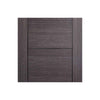 Two Sliding Doors and Frame Kit - Vancouver Flush Ash Grey Door - Prefinished