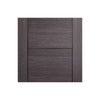 Bespoke Thruslide Vancouver Ash Grey Door - 2 Sliding Doors and Frame Kit - Prefinished