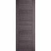 Bespoke Thruslide Vancouver Ash Grey Door - 2 Sliding Doors and Frame Kit - Prefinished