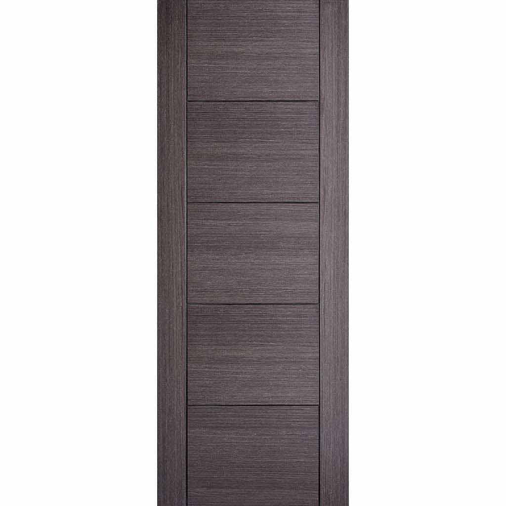 Bespoke Thruslide Vancouver Ash Grey Door - 2 Sliding Doors and Frame Kit - Prefinished