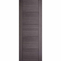 Two Sliding Wardrobe Doors & Frame Kit - Vancouver Flush Ash Grey Door - Prefinished