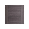 Two Sliding Doors and Frame Kit - Vancouver Flush Ash Grey Door - Prefinished