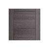 Three Sliding Doors and Frame Kit - Vancouver Flush Ash Grey Door - Prefinished