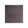Bespoke Thruslide Vancouver Ash Grey Door - 2 Sliding Doors and Frame Kit - Prefinished