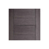 Six Folding Doors & Frame Kit - Vancouver Flush Ash Grey 3+3 - Prefinished