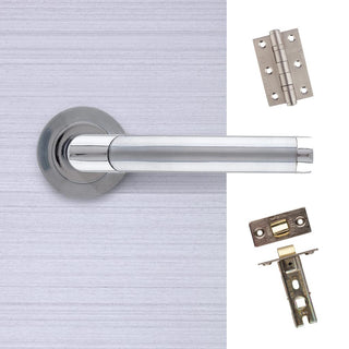 Image: Augustus Handle Pack - Satin Chrome/Polished Chrome