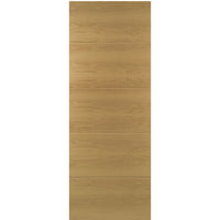 Augusta Real American White Oak Crown Cut Veneer Single Evokit Pocket Door - Prefinished