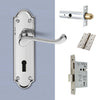 External DL17 Ashtead Suite Lever Back Door Handle Pack - Chrome Finish