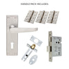 External M30 Victorian Suite Lever Back Door Handle Pack - Chrome Finish