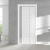 Balerno 8mm Obscure Glass - Obscure Printed Design - Single Evokit Glass Pocket Door