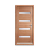 Balham External Hardwood Door and Frame Set - Frosted Double Glazing, From LPD Joinery