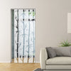 Bamboo 8mm Obscure Glass - Clear Printed Design - Single Absolute Pocket Door