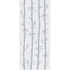 Single Glass Sliding Door - Bamboo 8mm Obscure Glass - Clear Printed Design with Elegant Track