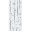 Bamboo 8mm Obscure Glass - Clear Printed Design - Single Absolute Pocket Door
