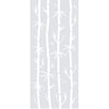 Single Glass Sliding Door - Solaris Tubular Stainless Steel Sliding Track & Bamboo 8mm Clear Glass - Obscure Printed Design