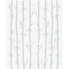 Bamboo 8mm Obscure Glass - Clear Printed Design - Double Evokit Glass Pocket Door
