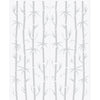 Double Glass Sliding Door - Bamboo 8mm Obscure Glass - Clear Printed Design with Elegant Track