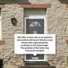 Cottage Style Belize 2 Composite Front Door Set with Abstract Glass - Shown in Mouse Grey