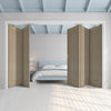 Five Folding Doors & Frame Kit - Belize Light Grey 3+2 - Prefinished