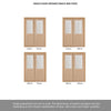 ThruEasi Room Divider - Belize Oak Silkscreen Etched Glass Prefinished Door with Single Side