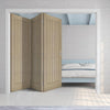 Three Folding Doors & Frame Kit - Belize Light Grey 3+0 - Prefinished